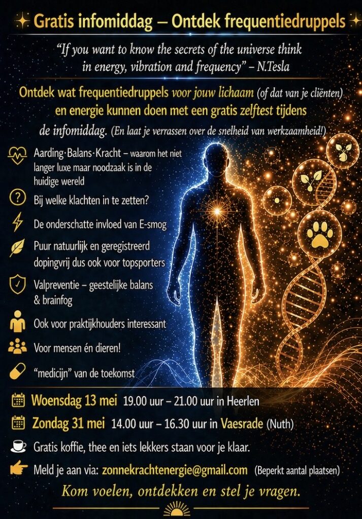 Frequentie druppels ninfo avond/middag